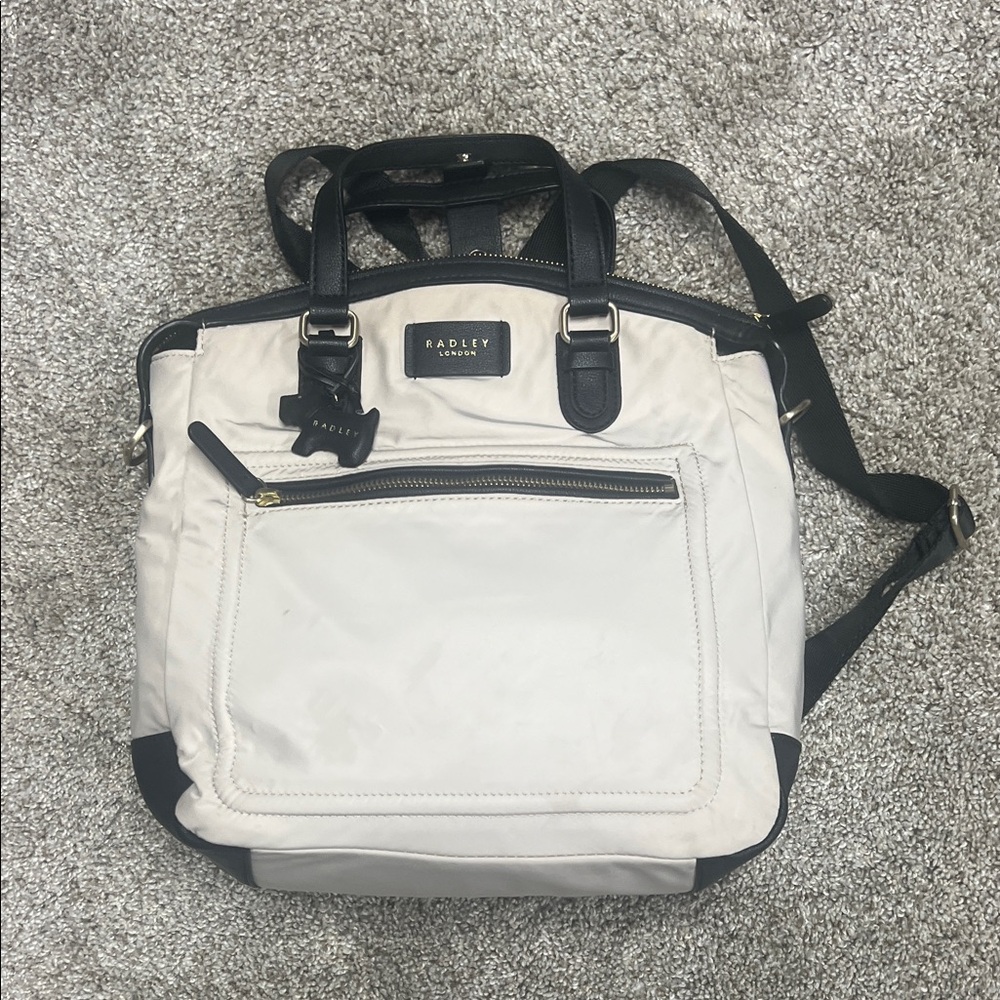Radley London Black and Cream convertible Backpack